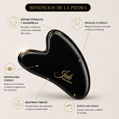 Piedra Obsidiana “Facial” Piel Radiante y Rejuvenecida