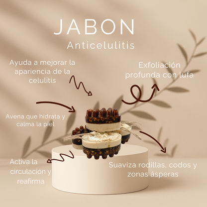 Jabón Anticelulitis Avena Café & Lufa