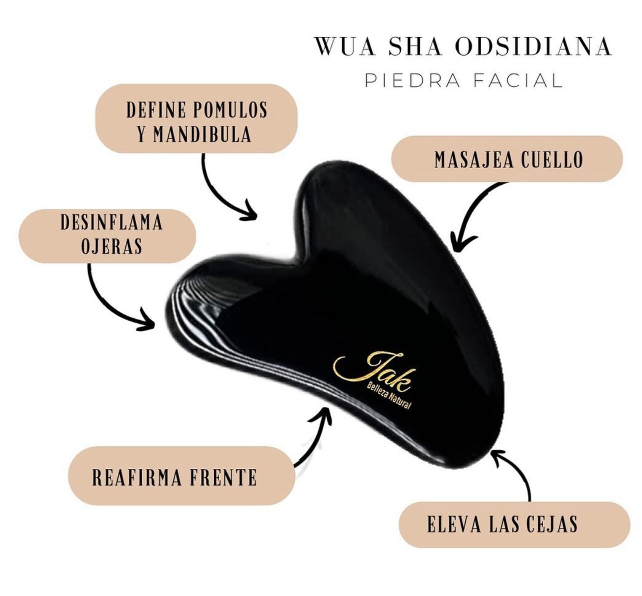 Piedra Obsidiana “Facial” Piel Radiante y Rejuvenecida
