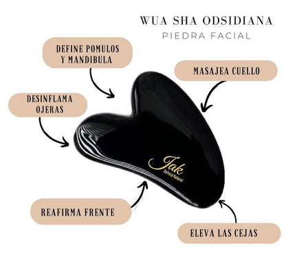 Piedra Obsidiana “Facial” Piel Radiante y Rejuvenecida